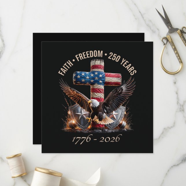 Faith Freedom 250 Years Program (Front/Back In Situ)