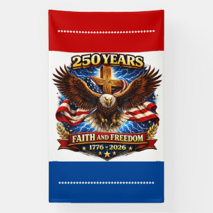 Faith & Freedom Eagle Tribute Banner
