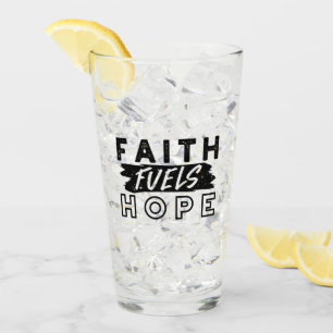 Faith Fuels Hope Quote – Uplifting Christian Art Glass