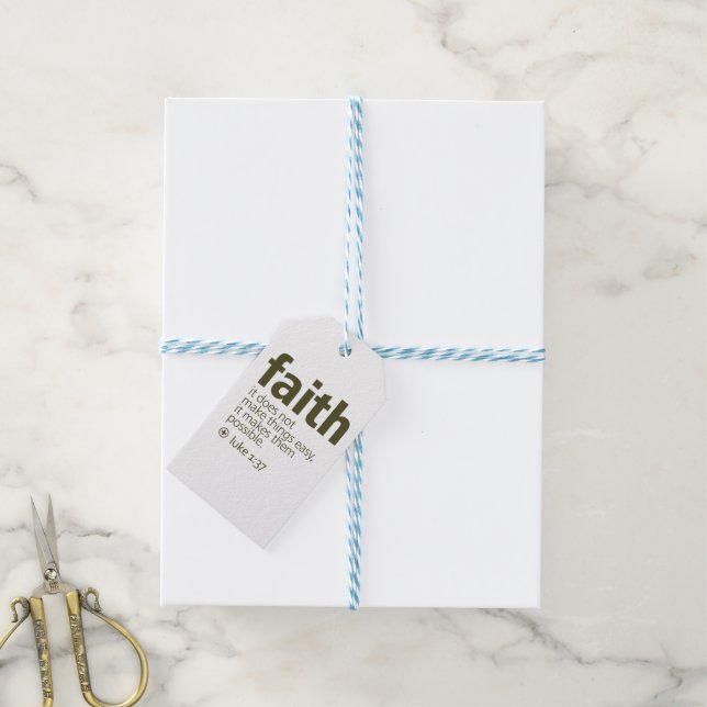 Faith Gift Tags (With Twine)