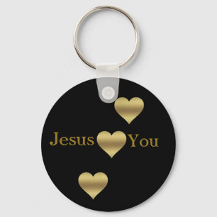 Faith Gifts Collection -Jesus Loves You Key Ring