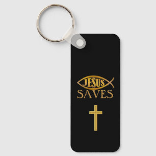 Faith Gifts Collection:Jesus Saves Key Ring