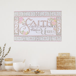 FAITH Gives Substance Poster