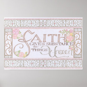 FAITH Gives Substance Poster