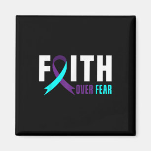 Faith God Fear Support Suicide Prevention Awarenes Magnet