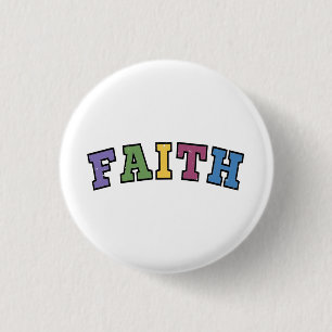 Faith Good Friday Easter 3 Cm Round Badge