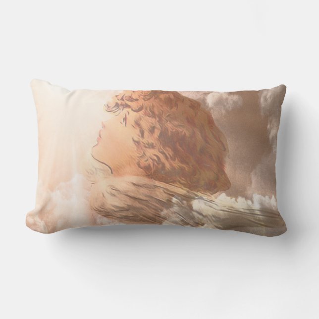Faith Guardian Angel Lumbar Cushion (Front)
