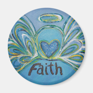 Faith Guardian Angel Word Custom Magnet