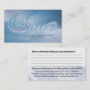 Faith Handout Card