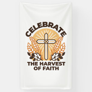 Faith Harvest Celebration – Inspirational Art Banner