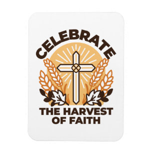 Faith Harvest Celebration – Inspirational Art Magnet