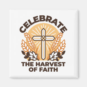 Faith Harvest Celebration – Inspirational Art Magnet