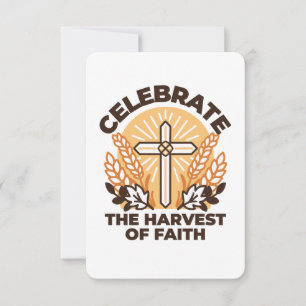 Faith Harvest Celebration – Inspirational Art Thank You Card