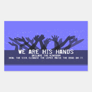 Faith.Healing.Heal the Sick.Spirit Filled.Anointed Rectangular Sticker