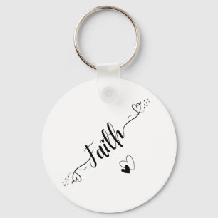 Faith & Hearts Keychain