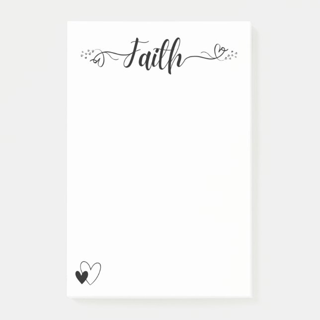 Faith & Hearts  Post-it Notes (Front)