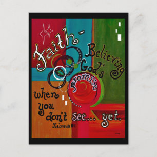Faith Hebrews 11 Postcard