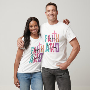 Faith Hope and Care Message T-Shirt