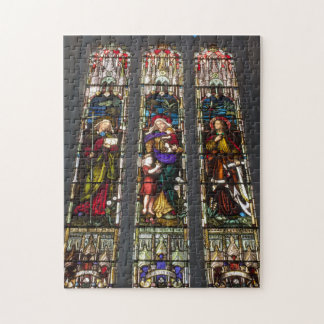 Faith, Hope and Charity Stained Glass Window Jigsaw Puzzle