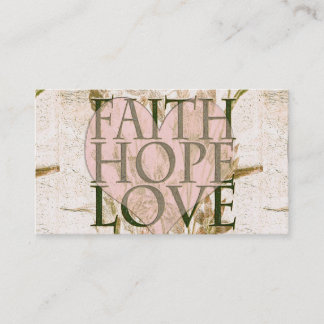 Faith, Hope and Love Business Card