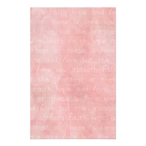 Faith Hope and Love Christian Stationery Design | Zazzle