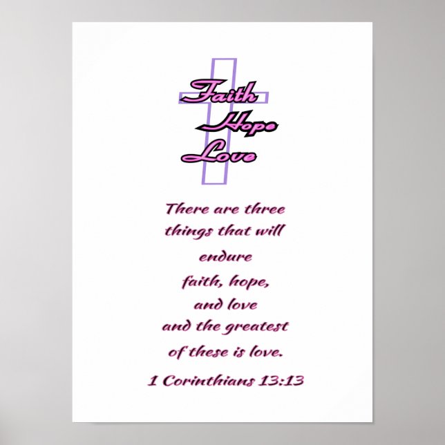 Faith Hope and Love  Poster (Front)