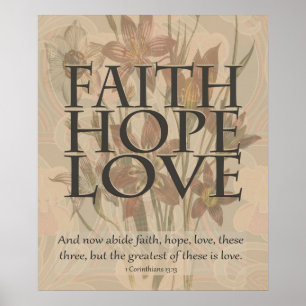 Faith, Hope and Love Poster