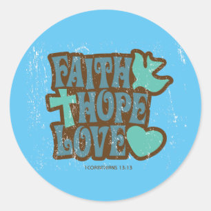 Faith Hope and Love Sticker