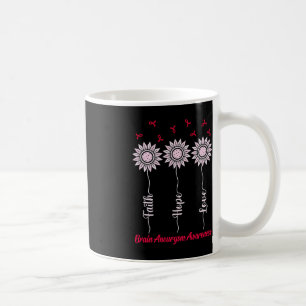Faith Hope Brain Aneurysm Awareness Month Support Coffee Mug