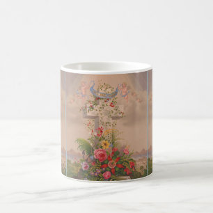 Faith Hope Charity And Flowers Coffee Mug