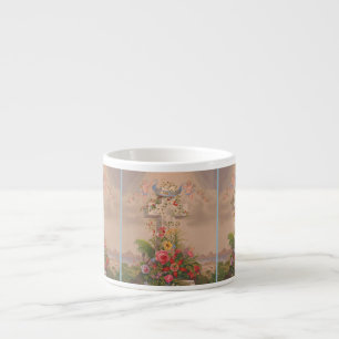 Faith Hope Charity And Flowers Espresso Cup