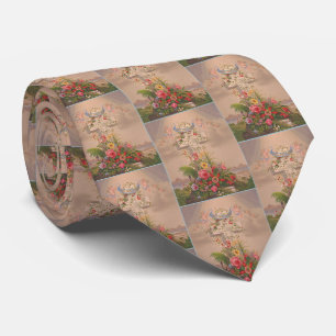 Faith Hope Charity And Flowers Tie