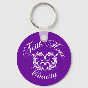 Faith Hope Charity Key Ring