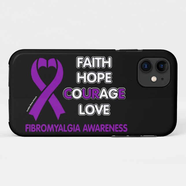 Faith Hope Courage Love...Fibro Case-Mate iPhone Case (Back (Horizontal))