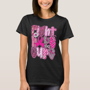Faith Hope Cure Breast Cancer Awareness Survivor F T-Shirt