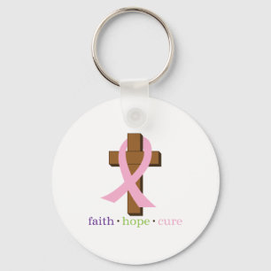 Faith Hope Cure Key Ring