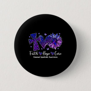 Faith Hope Cure Sunflower Leopard Sickle Cell Awar 6 Cm Round Badge
