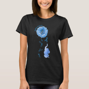 Faith Hope Fight Love Elephant Sunflower Diabetes T-Shirt
