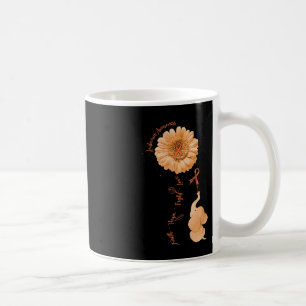 Faith Hope Fight Love Elephant Sunflower Leukaemia Coffee Mug