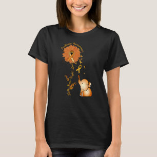 Faith Hope Fight Love Elephant Sunflower Leukaemia T-Shirt