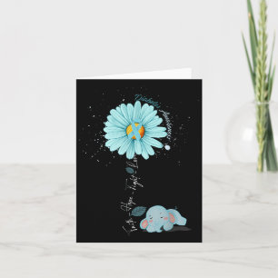 Faith Hope Fight Love Elephant Type 1 Diabetes Awa Card