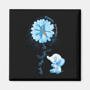 Faith Hope Fight Love Elephant Type 1 Diabetes Awa Magnet