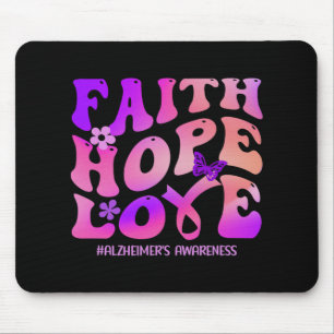 Faith Hope Heimerheimer Purple Heimerheimer's Awar Mouse Pad