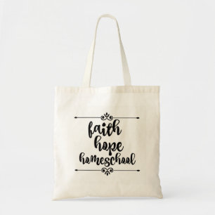 Faith Hope Homeschool Tote Bag