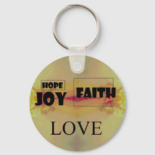 Faith, Hope, Joy, Love, Key Chain