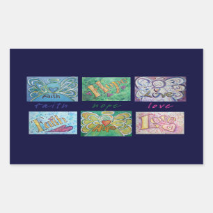 Faith Hope Love Angel Word Collage Sticker