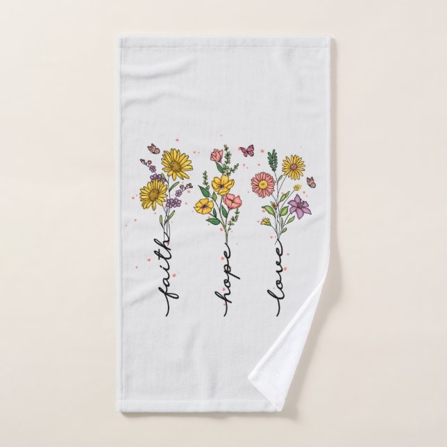 Faith-Hope-Love Bath Towel Set (Hand Towel)