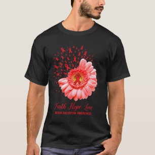 Faith Hope Love Brain Aneurysm Awareness Survivor  T-Shirt
