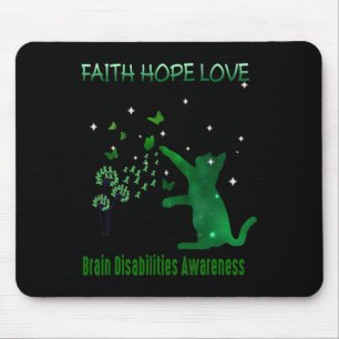 Faith Hope Love Brain Disabilities Awareness 1 Mouse Pad