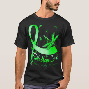 Faith Hope Love Brain Injury Awareness Dragonfly T-Shirt